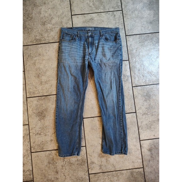 Mens Levi Strauss SIGNATURE Regular Fit Jeans Size 40 X 32 Relaxed Blue Denim - Picture 6 of 12
